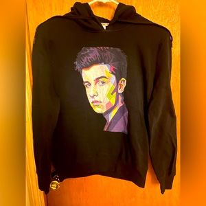 Shawn mendes black hoodie sweater in medium